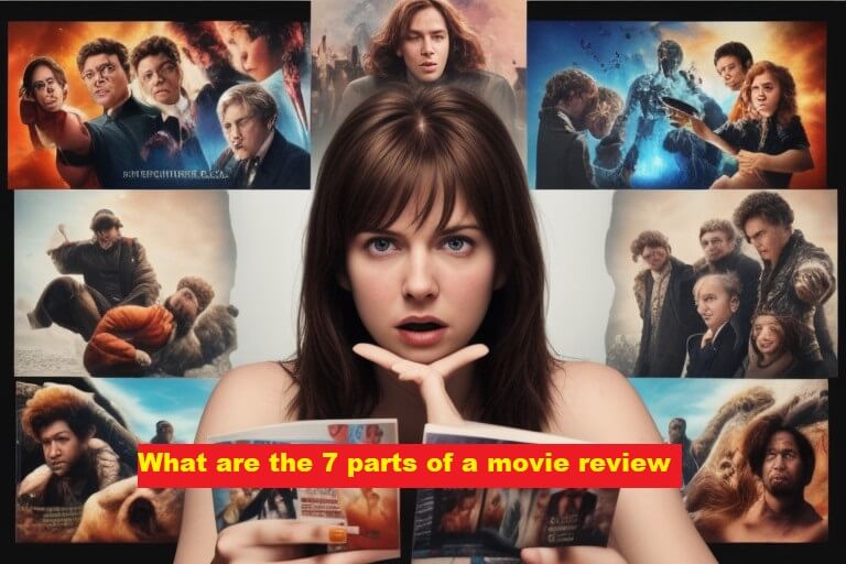 What are the 7 parts of a movie review