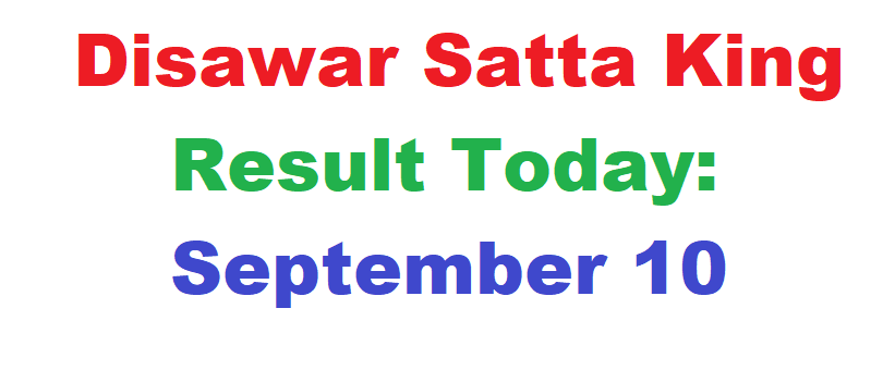 Disawar Satta King Result Today