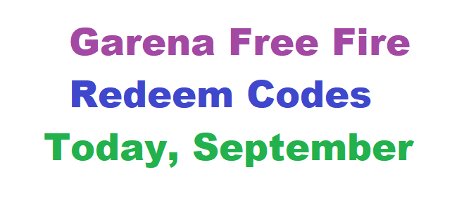 Garena Free Fire Redeem Codes Today, September 5st 2024