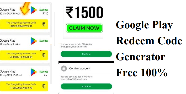 Google Play Redeem Code Generator Free 100% youtube