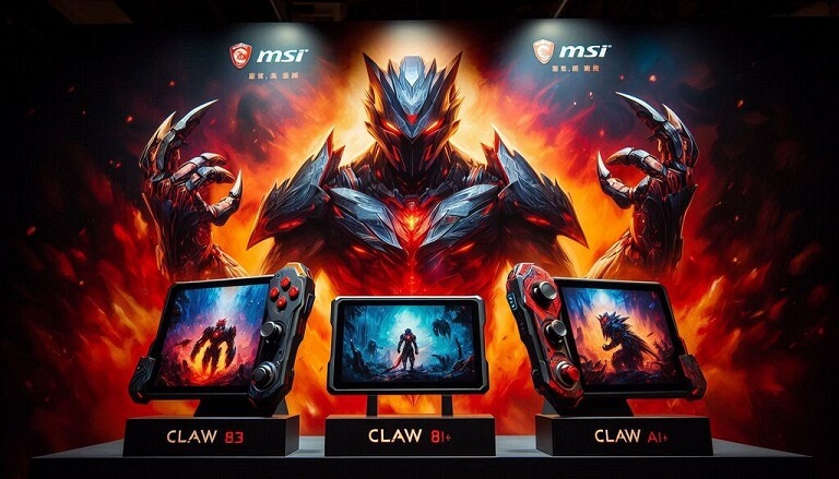 launches MSI Claw 8 AI+ and Claw 7 AI+ Gaming Handhelds